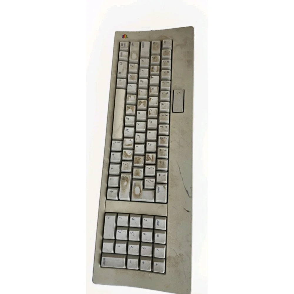 Apple Keyboard for Macintosh ADB Desktop Bus Mac Vintage M0116 825-1438-A Untest